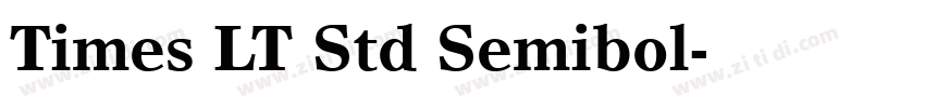 Times LT Std Semibol字体转换